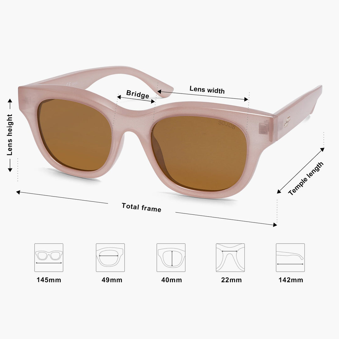 5 Colors - logo metal sunglasses