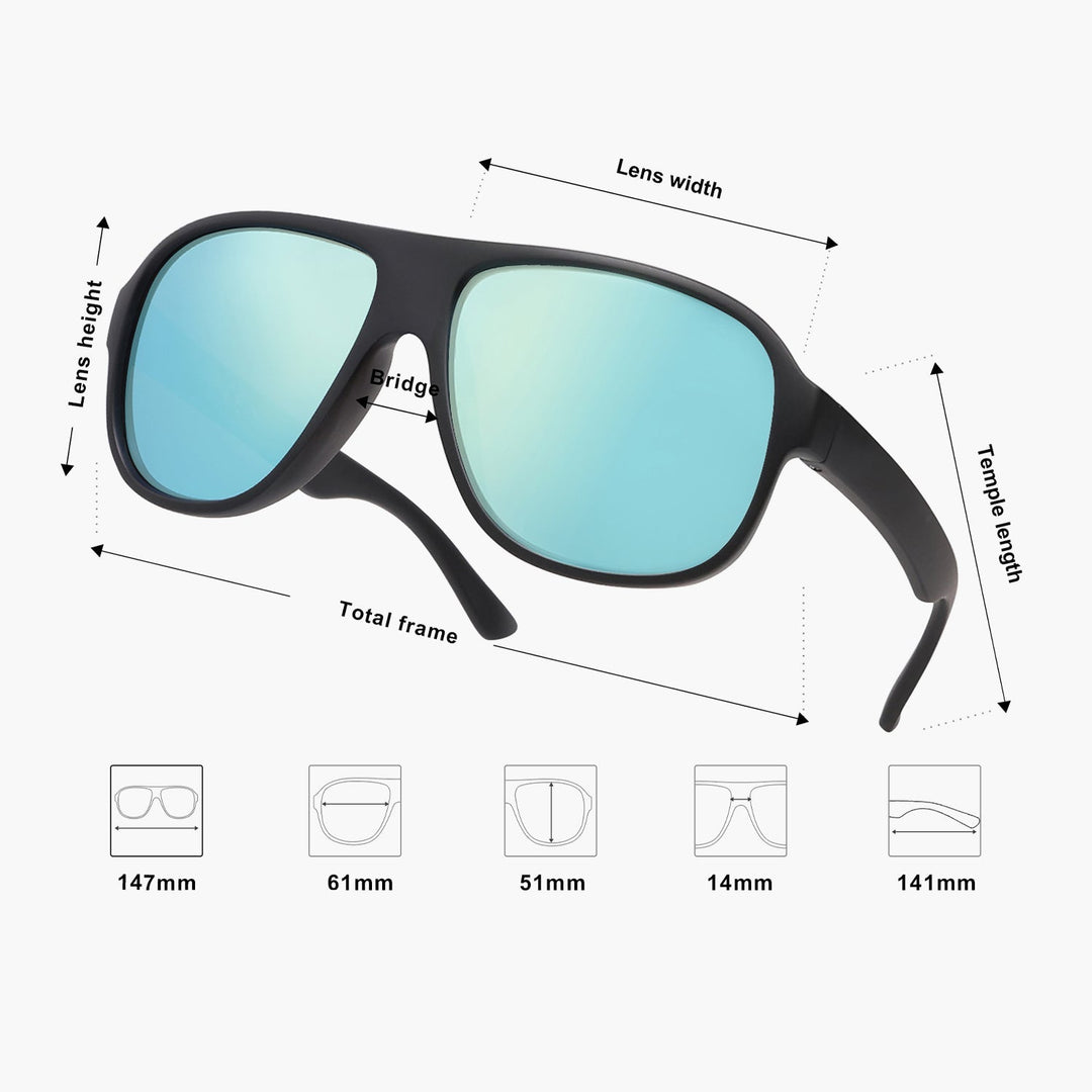 5 Colors - Retro Style Sunglasses