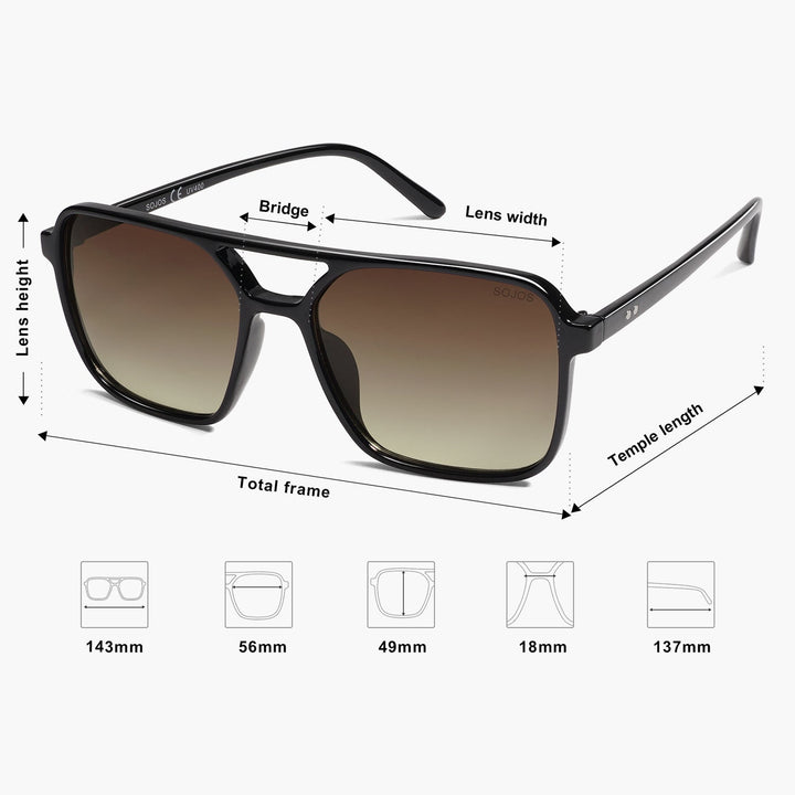 1 Colour Retro Print Sunglasses
