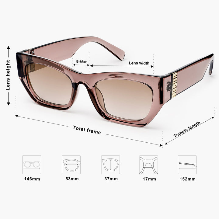 5 Colors - Minimalist Square Frame Sunglasses