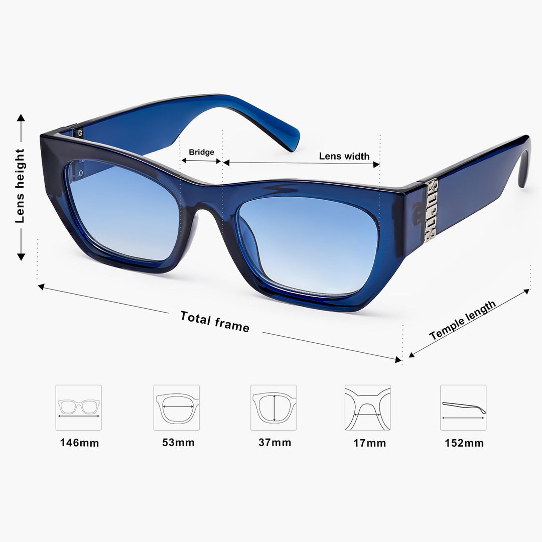 5 Colors - Minimalist Square Frame Sunglasses