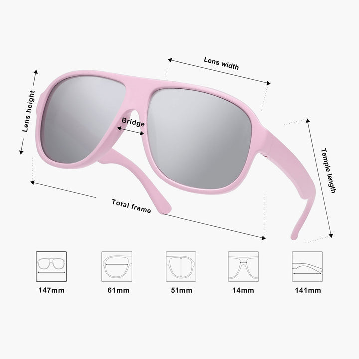 5 Colors - Retro Style Sunglasses