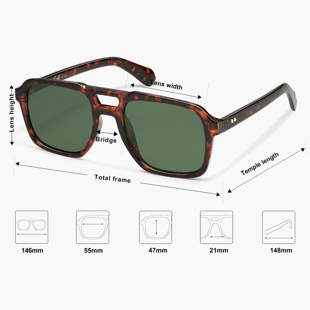 8 Colors - Stylish Striped Sunglasses