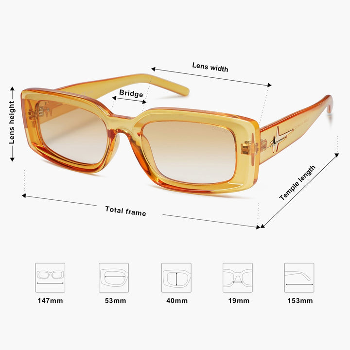 6 Colors - Pearl Trimmed Sunglasses