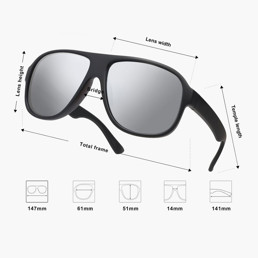 5 Colors - Retro Style Sunglasses