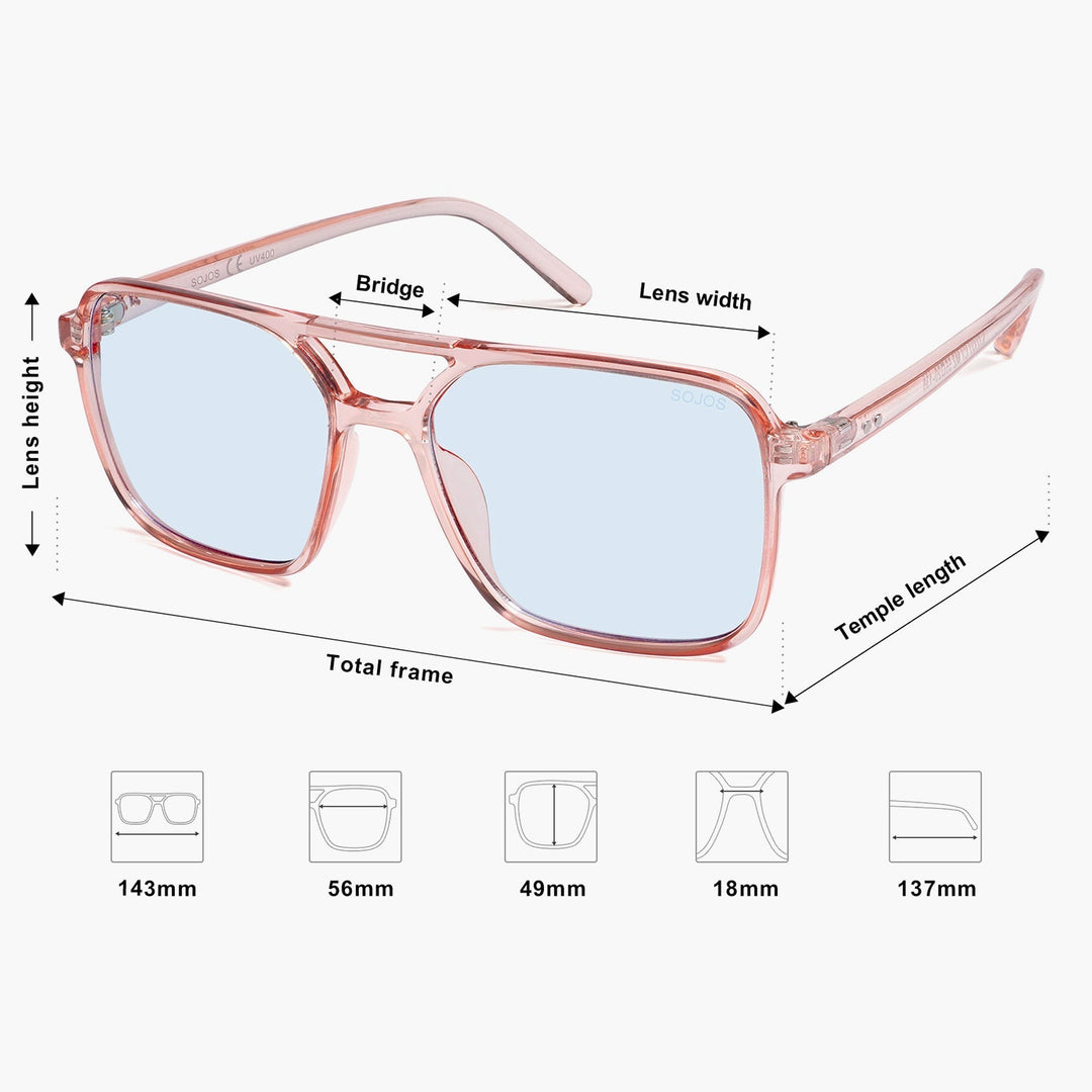 1 Colour Retro Print Sunglasses