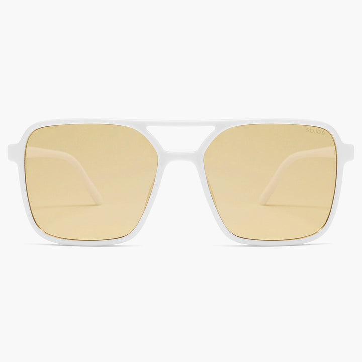 1 Colour Retro Print Sunglasses