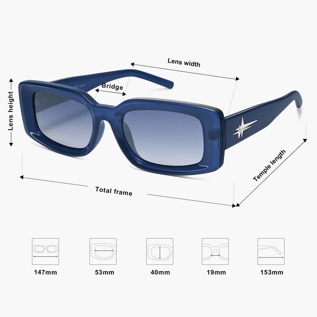 6 Colors - Pearl Trimmed Sunglasses
