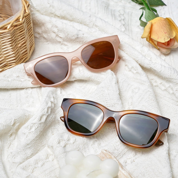 5 Colors - logo metal sunglasses