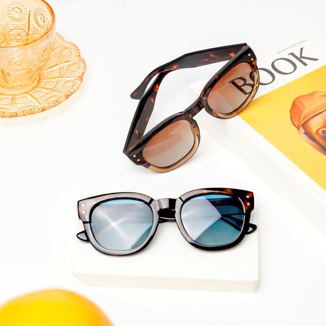 5 color luxury rhinestone lens polarized sunglasses