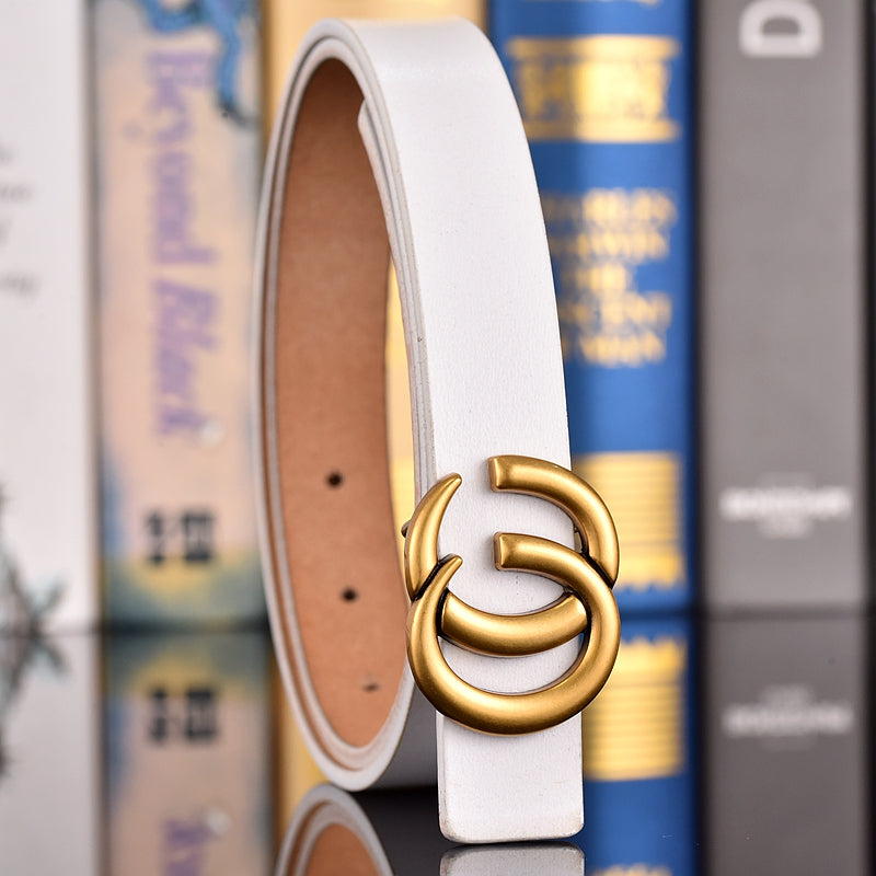 4 Colors GG Hand Brushed Women's Belts