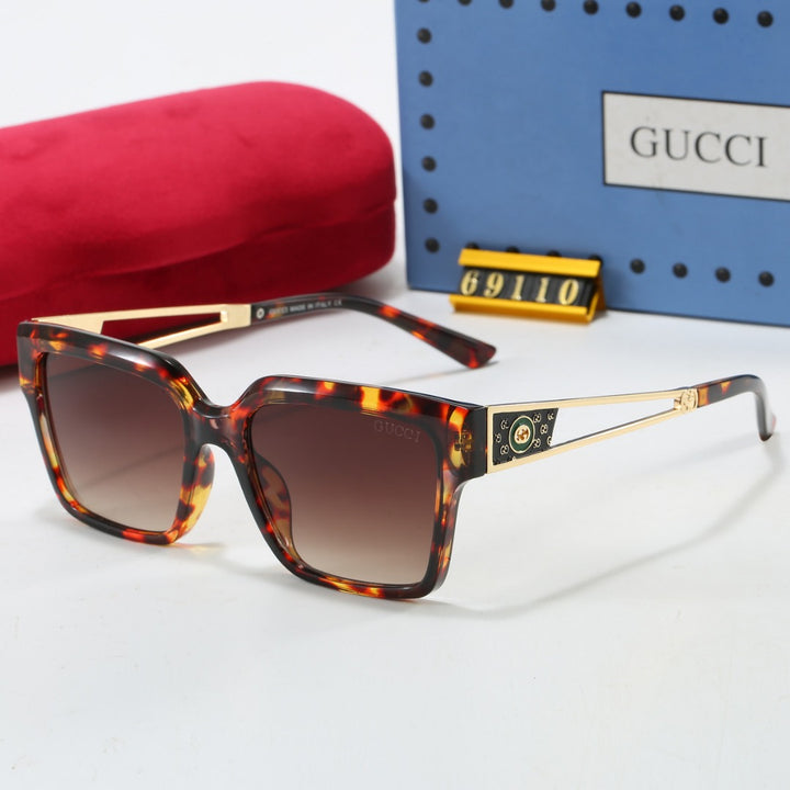 7 Color Metal Cutout Design Sunglasses