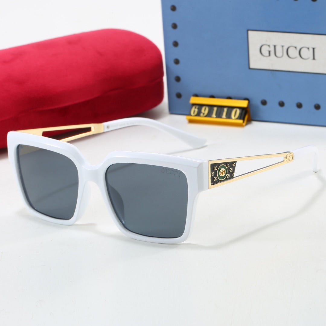 7 Color Metal Cutout Design Sunglasses