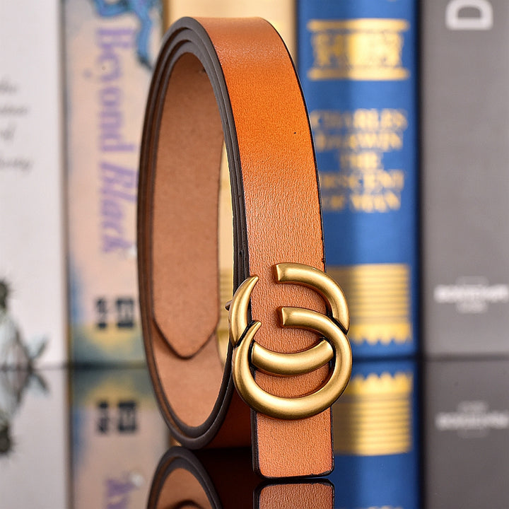 4 Colors GG Hand Brushed Women's Belts