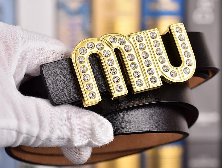 4 Color Rhinestone Women's Belt