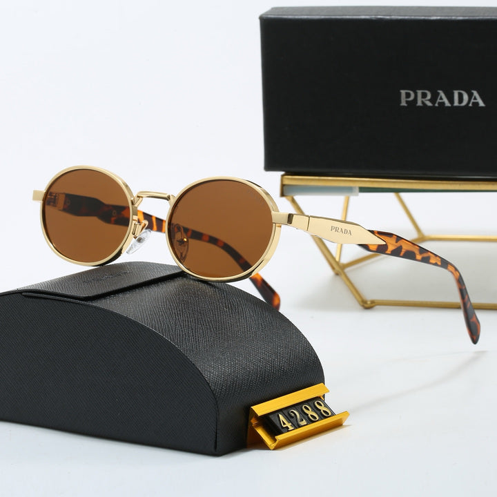 4 Color Oval Design Sunglasses