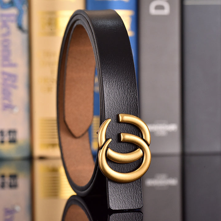4 Colors GG Hand Brushed Women's Belts