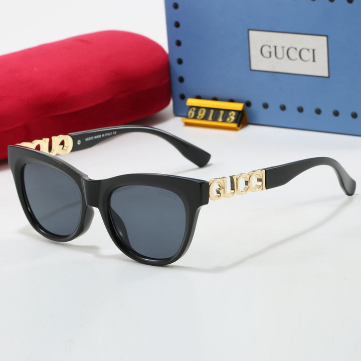 7 Color Fashion Monogram Embellished Sunglasses