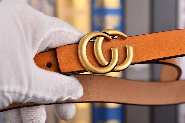 4 Colors GG Hand Brushed Women's Belts