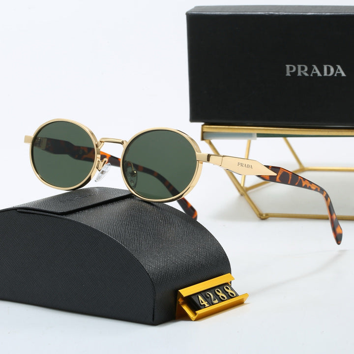 4 Color Oval Design Sunglasses