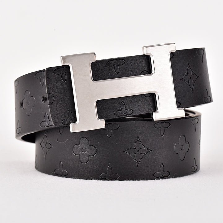 H-buckle belts in 2 colors