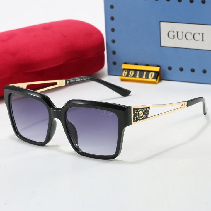 7 Color Metal Cutout Design Sunglasses