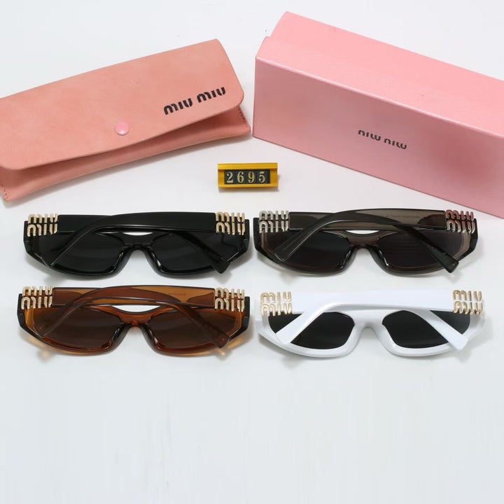 Glamorous Cat Eye Faux Square Sunglasses in 4 Colors
