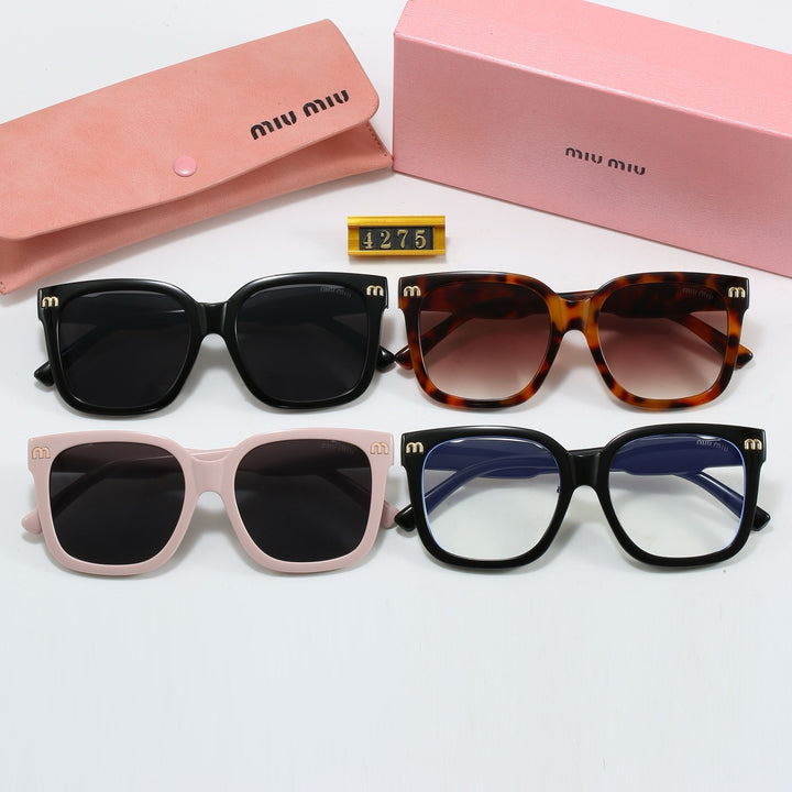 4 Color Trend Square Tinted Glasses