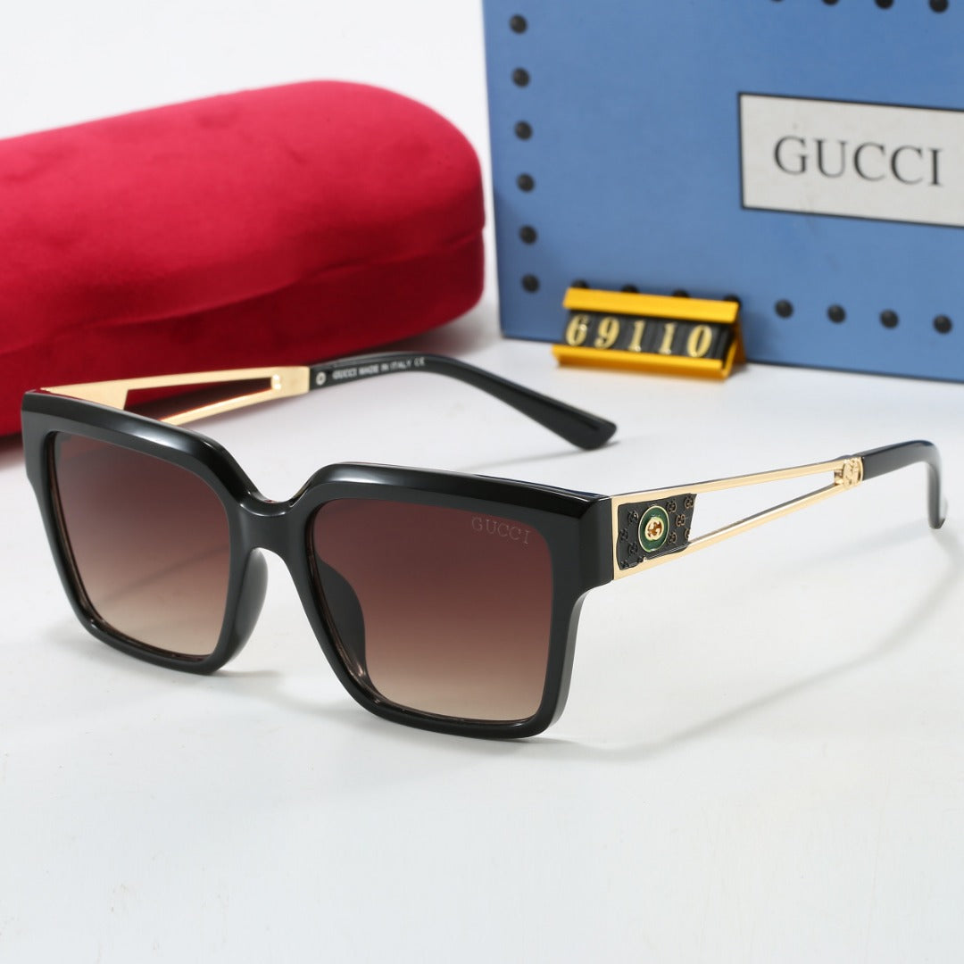 7 Color Metal Cutout Design Sunglasses