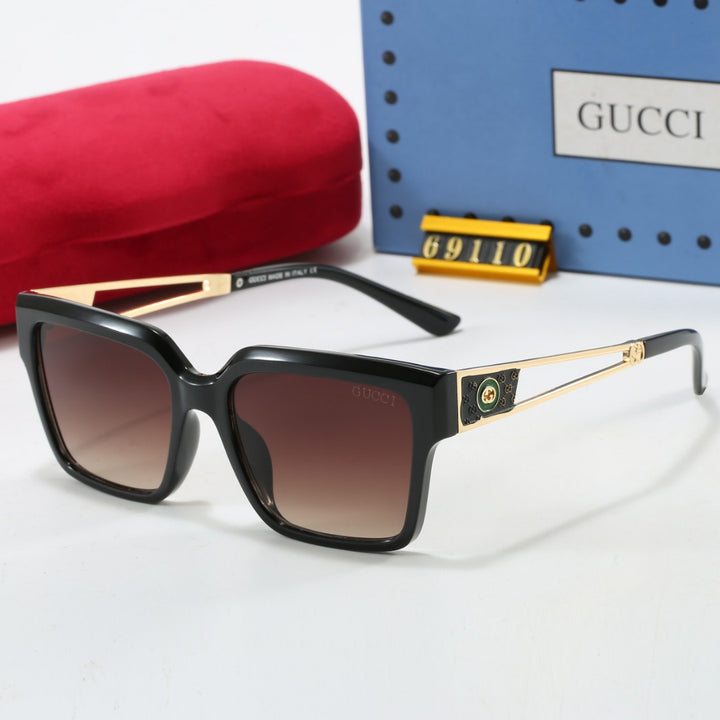 7 Color Metal Cutout Design Sunglasses