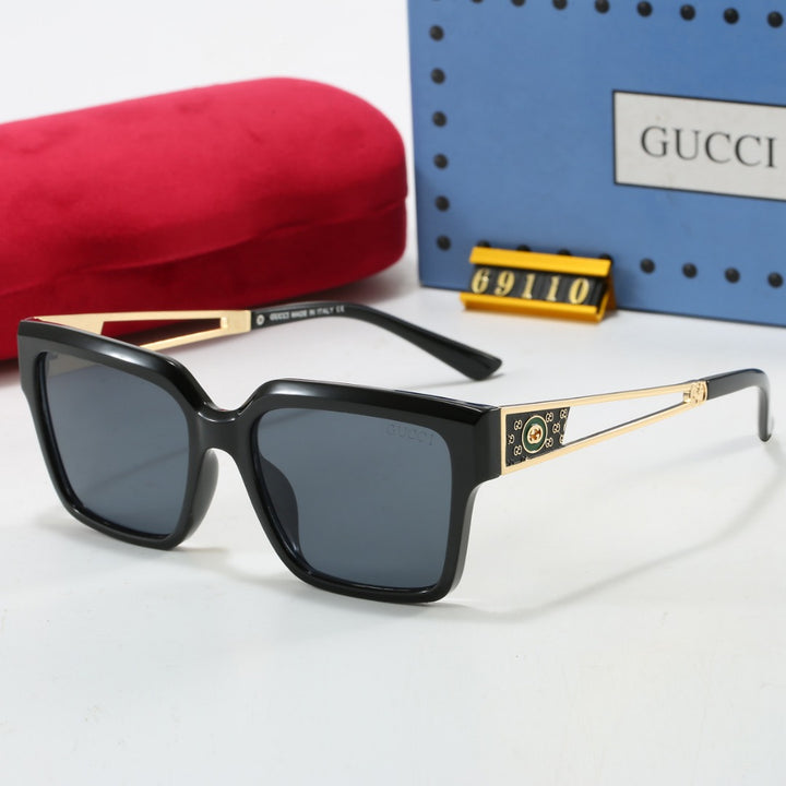 7 Color Metal Cutout Design Sunglasses