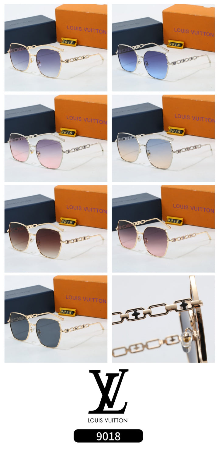 6 Color Luxury Chain Design Sunglasses