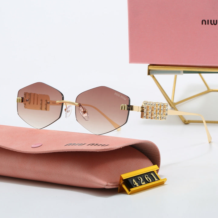 5 Color Glamour Hexagon Sunglasses