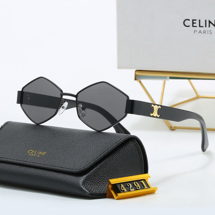 4-color geometric lens design sunglasses
