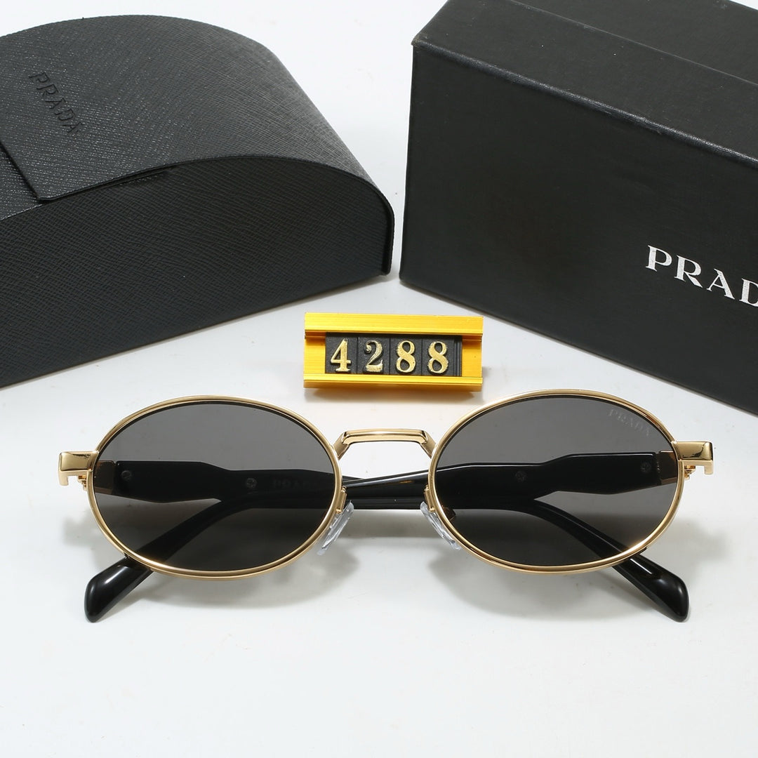 4 Color Oval Design Sunglasses