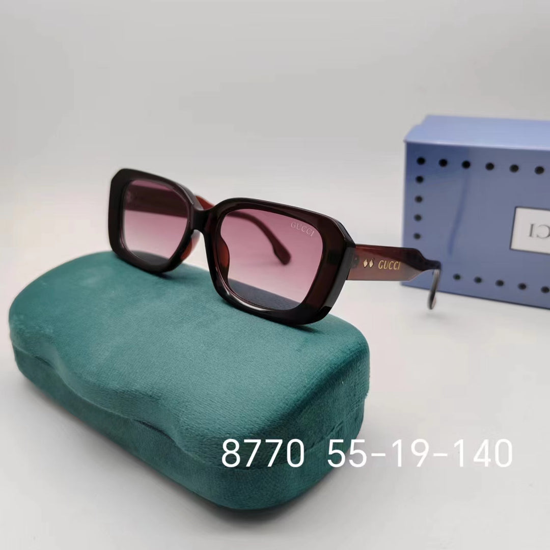 Modern square glasses in 6 colors