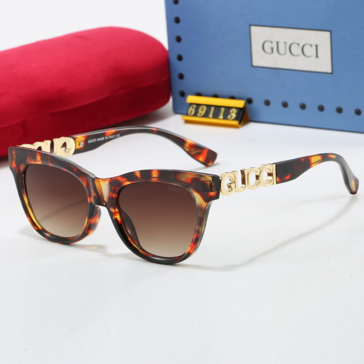 7 Color Fashion Monogram Embellished Sunglasses