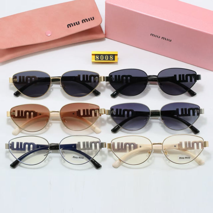 6 Color Trendy Cat Eye Frame Sunglasses