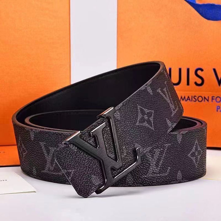 Men's luxury printed lettering belt