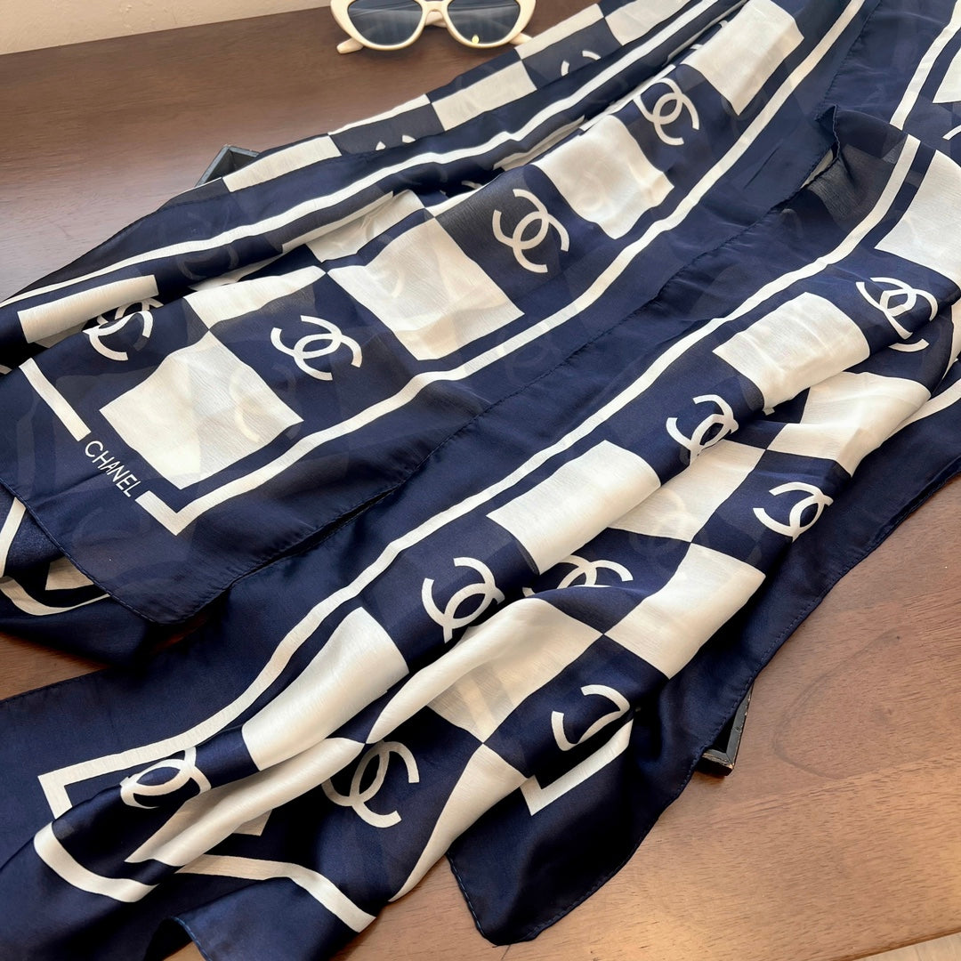 spring and summer series pop-up silk scarf-fashion