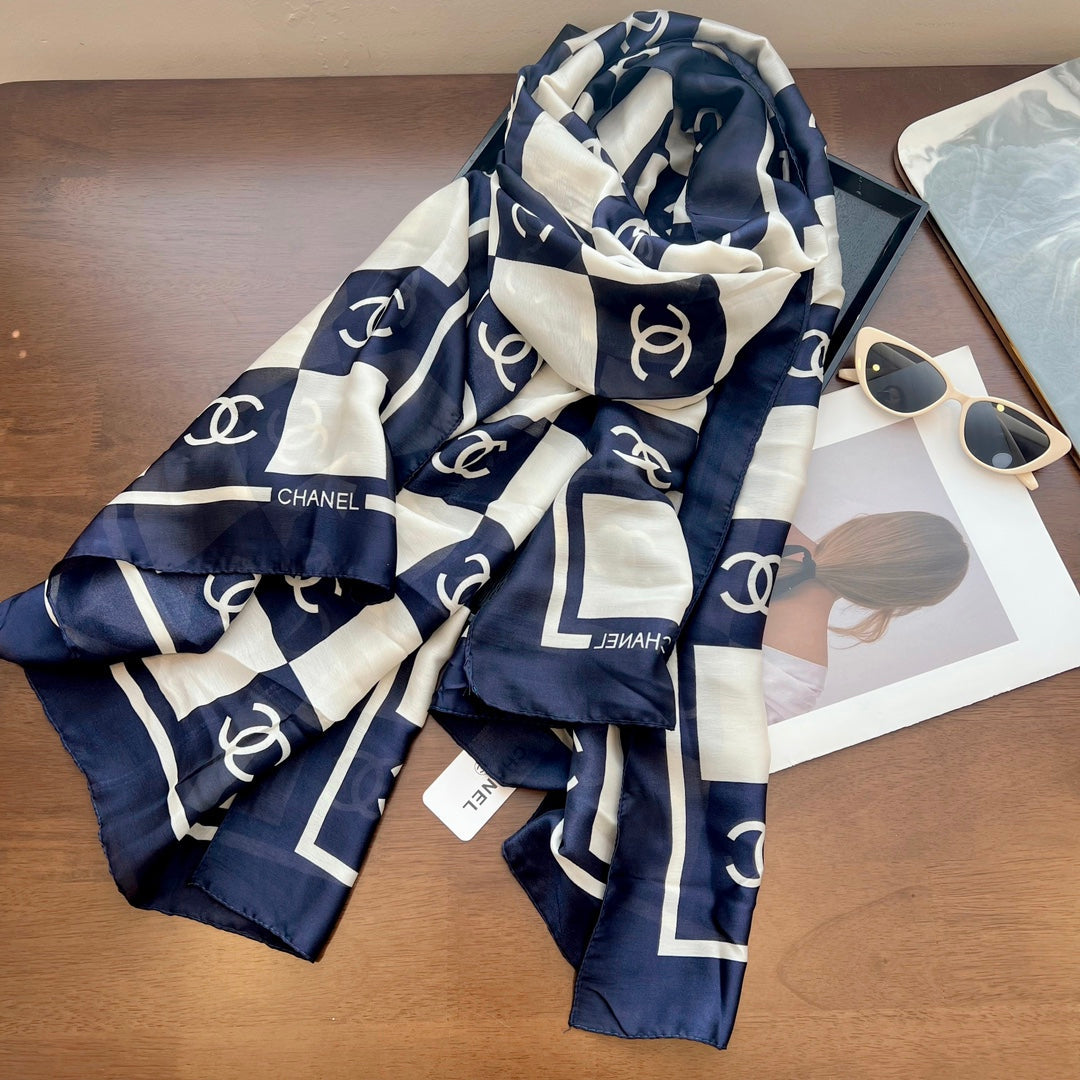 spring and summer series pop-up silk scarf-fashion