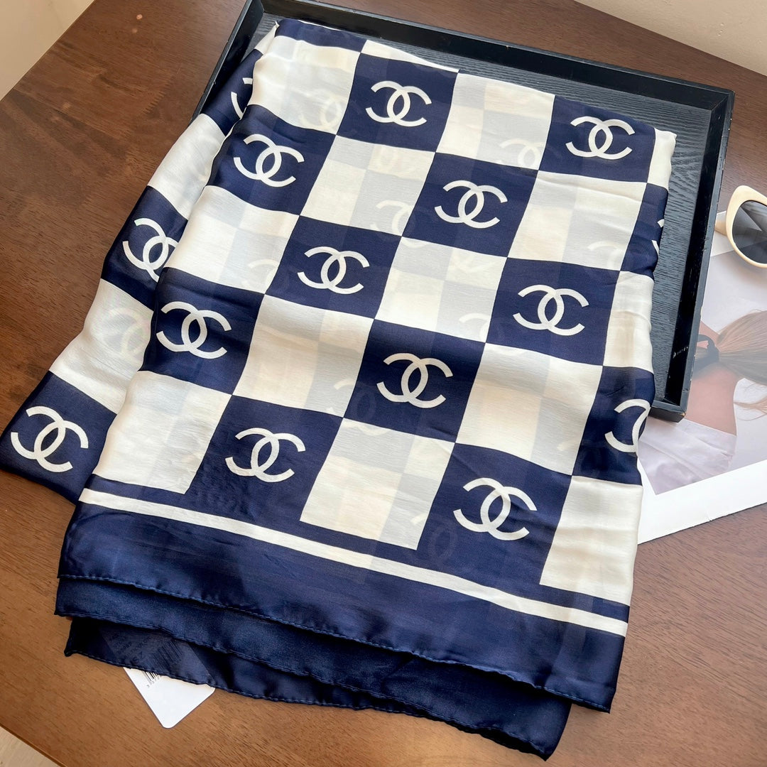 spring and summer series pop-up silk scarf-fashion
