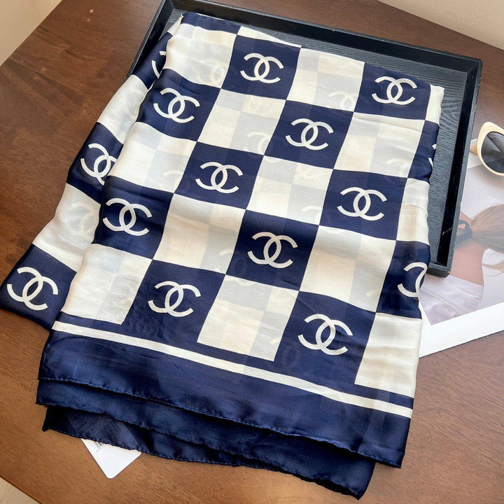 spring and summer series pop-up silk scarf-fashion