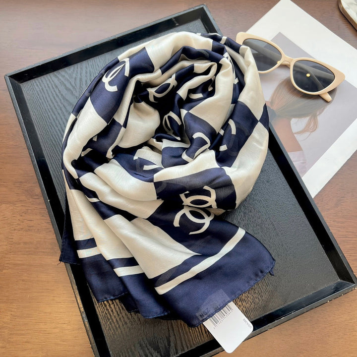 spring and summer series pop-up silk scarf-fashion