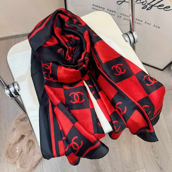spring and summer series pop-up silk scarf-fashion