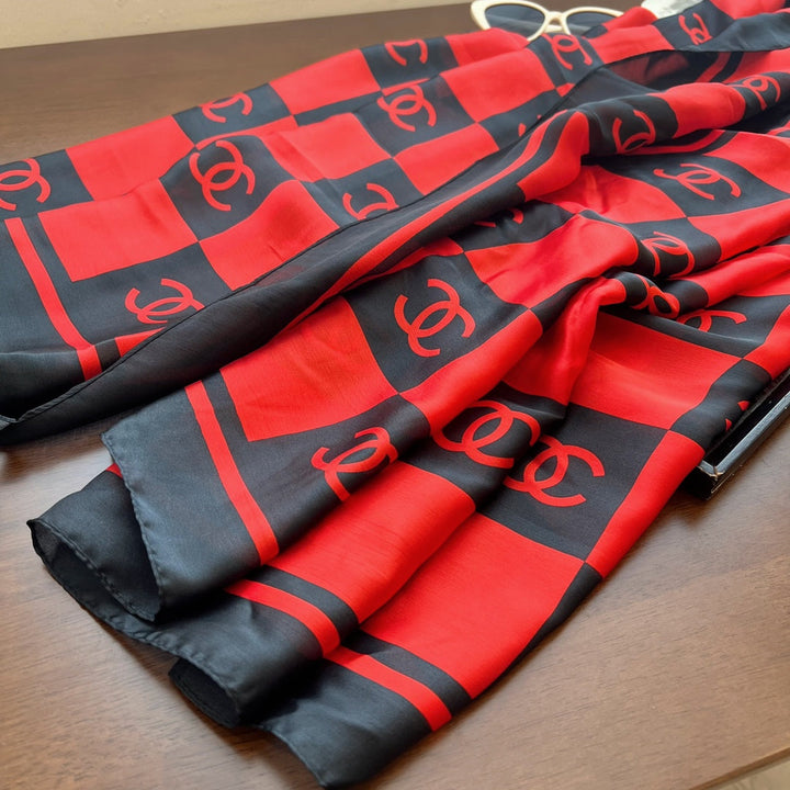 spring and summer series pop-up silk scarf-fashion