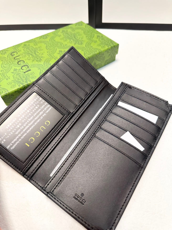 2 sizes of black printed wallet