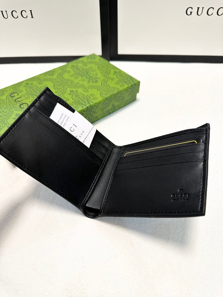 2 sizes of black printed wallet