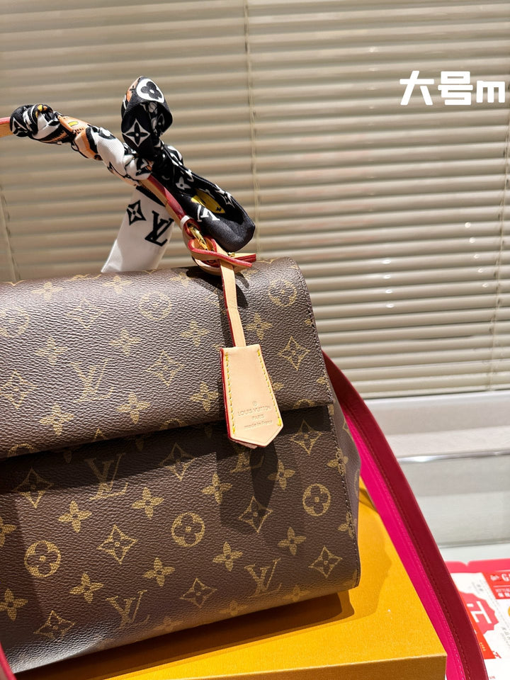 1 color large silk scarf with matching handbag