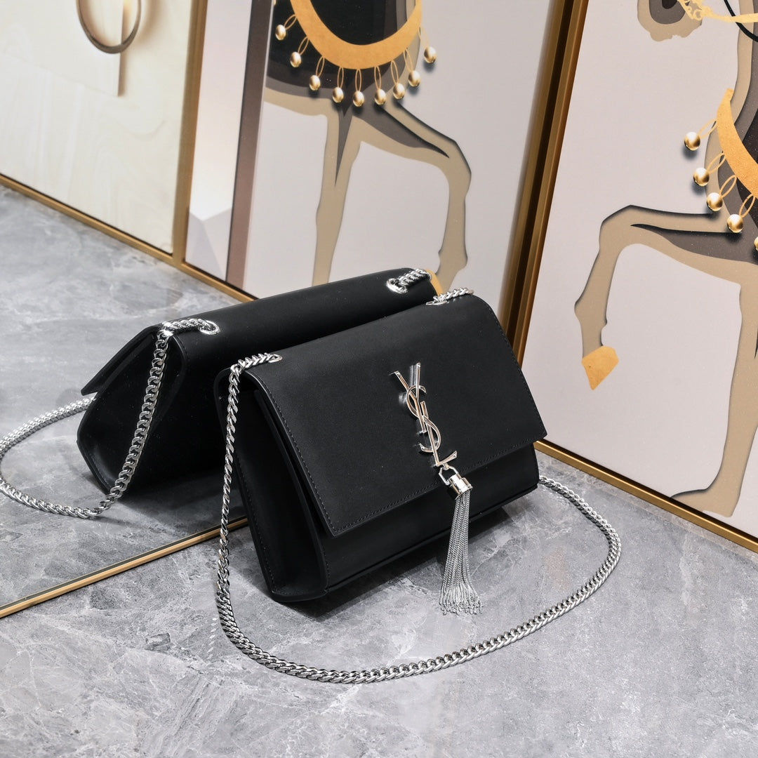 3 colors noble leather small bag